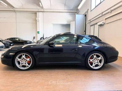 Porsche 911 997 Carrera S Coupè 355cv TIP. ITALIANA BOOK SERVICE CERTIFICATA TETTO SCARICHI PASM NAVI PSM XENO BOSE ISOFIX BELLISSIMA Blu/Azzurro usata Botticino
