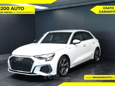 Audi A3 Sportback 30 TDI 116CV S tronic S line Bianco usata Arsiè