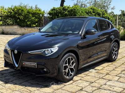 Alfa Romeo Stelvio 2.2 TD 190cv AT8 Q4 Super (Pelle/APP/Led/Retro) Nero usata Castellaneta