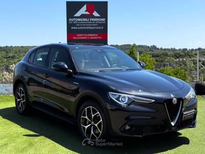 Alfa Romeo Stelvio 2.2 TD 190cv AT8 Q4 Super (Pelle/APP/Led/Retro) Nero usata Castellaneta