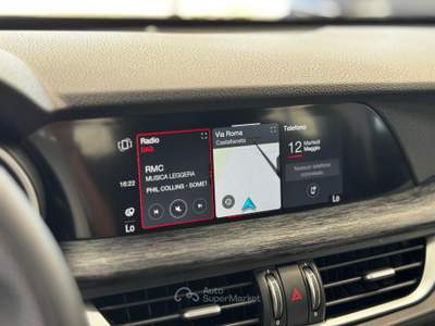 Alfa Romeo Stelvio 2.2 TD 190cv AT8 Q4 Super (Pelle/APP/Led/Retro) Nero usata Castellaneta