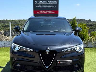 Alfa Romeo Stelvio 2.2 TD 190cv AT8 Q4 Super (Pelle/APP/Led/Retro) Nero usata Castellaneta