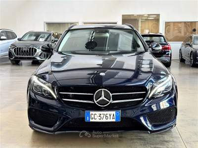 Mercedes-Benz Classe C D SW 4Matic Premium AMG Auto-18"-Pelle-AirMatic D/C Lilla usata Paderno Dugnano