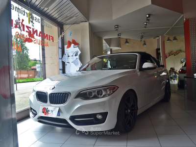 BMW Serie 2 218i BMW 218i CABRIO LUXURY CERCHI IN LEGA ! REVISIONATA SUPER CABRIO Bianco usata Torino
