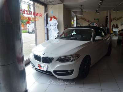 BMW Serie 2 218i BMW 218i CABRIO LUXURY CERCHI IN LEGA ! REVISIONATA SUPER CABRIO Bianco usata Torino