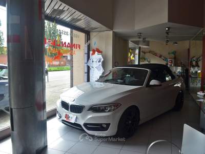 BMW Serie 2 218i BMW 218i CABRIO LUXURY CERCHI IN LEGA ! REVISIONATA SUPER CABRIO Bianco usata Torino