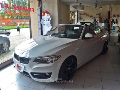 BMW Serie 2 218i BMW 218i CABRIO LUXURY CERCHI IN LEGA ! REVISIONATA SUPER CABRIO Bianco usata Torino