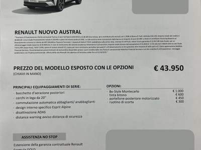Renault Austral Full Hybrid E-Tech 200 CV Techno Esprit Alpine - possibilità noleggio no scoring Bianco usata Gela