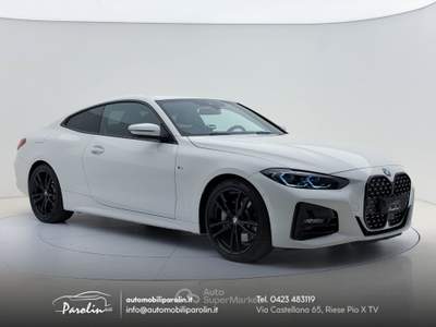 BMW Serie 4 430dA d Coupe mhev 48V xDrive Msport Laser-ACC-Black pack Beige usata Riese Pio X