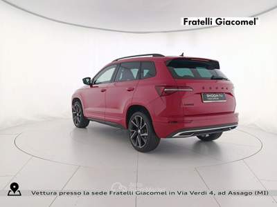 Skoda Karoq 1.5 tsi sportline dsg Rosso usata Assago