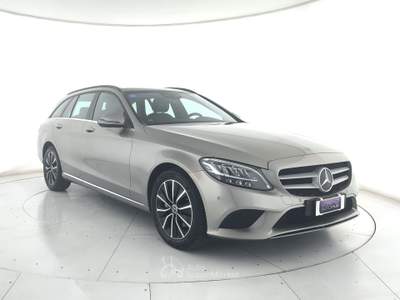 Mercedes-Benz Classe C C sw 220 d business extra auto camera+tetto pano+pelle Argento usata Ghedi