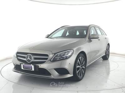 Mercedes-Benz Classe C C sw 220 d business extra auto camera+tetto pano+pelle Argento usata Ghedi