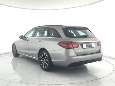 Mercedes-Benz Classe C C sw 220 d business extra auto camera+tetto pano+pelle Argento usata Ghedi