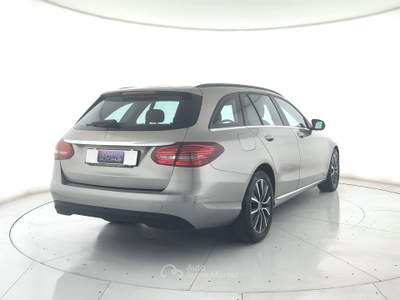 Mercedes-Benz Classe C C sw 220 d business extra auto camera+tetto pano+pelle Argento usata Ghedi