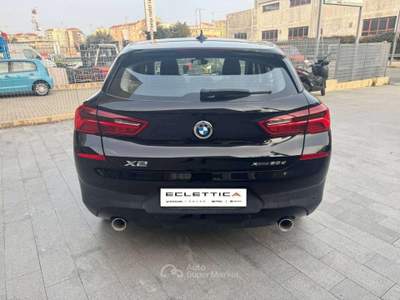 BMW X2 xdrive20d Advantage Automatica-TETTO APRIBILE-4x4 Nero usata Savona