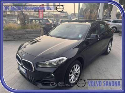 BMW X2 xdrive20d Advantage Automatica-TETTO APRIBILE-4x4 Nero usata Savona