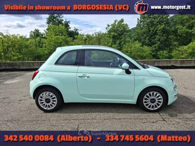 Fiat 500 1.3 mjt Lounge 95cv Verde usata Borgosesia