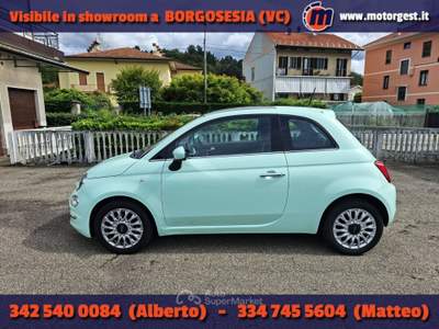 Fiat 500 1.3 mjt Lounge 95cv Verde usata Borgosesia