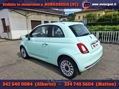 Fiat 500 1.3 mjt Lounge 95cv Verde usata Borgosesia