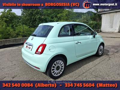 Fiat 500 1.3 mjt Lounge 95cv Verde usata Borgosesia