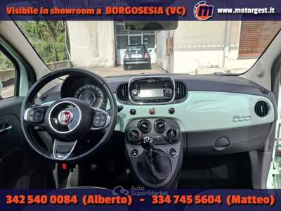 Fiat 500 1.3 mjt Lounge 95cv Verde usata Borgosesia