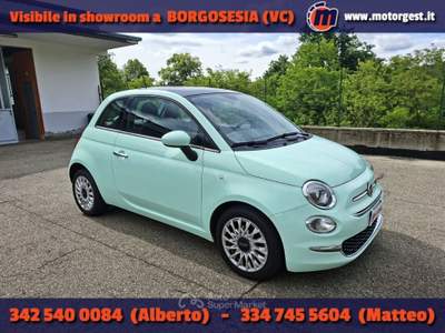 Fiat 500 1.3 mjt Lounge 95cv Verde usata Borgosesia