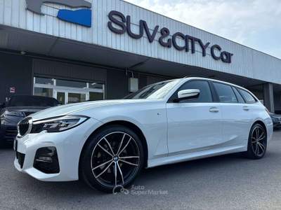 BMW Serie 3 320 320 Touring mhev 48V xdrive Msport auto Bianco usata Lallio