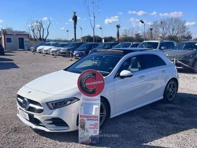 Mercedes-Benz Classe A A 180 d Automatic Amg Premium tetto navi pelle Argento usata Sant'Anastasia
