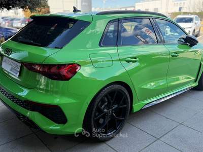 Audi RS 3 RS3 SPB TFSI quattro S tronic | IVA, 19'', MATRIX, BANG&OLUFSEN, ACC, PROMO AZZURRA* Verde usata Suzzara