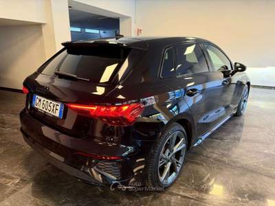 Audi A3 SPB 30 TDI S-tronic Doppio S-line Nero usata Villa Carcina