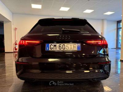Audi A3 SPB 30 TDI S-tronic Doppio S-line Nero usata Villa Carcina