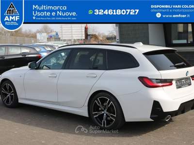 BMW Serie 3 318d 318 d M Sport *FARI *LED*PDC*NAVIGATORE* Bianco usata Roma