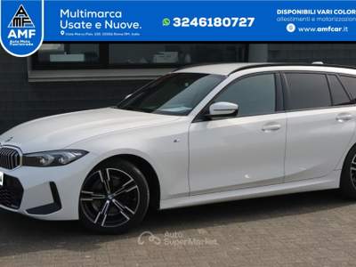 BMW Serie 3 318d 318 d M Sport *FARI *LED*PDC*NAVIGATORE* Bianco usata Roma