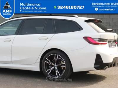 BMW Serie 3 318d 318 d M Sport *FARI *LED*PDC*NAVIGATORE* Bianco usata Roma