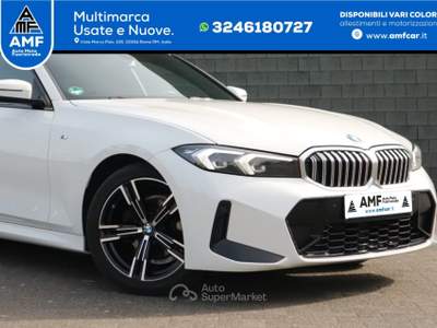 BMW Serie 3 318d 318 d M Sport *FARI *LED*PDC*NAVIGATORE* Bianco usata Roma