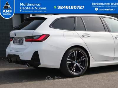 BMW Serie 3 318d 318 d M Sport *FARI *LED*PDC*NAVIGATORE* Bianco usata Roma