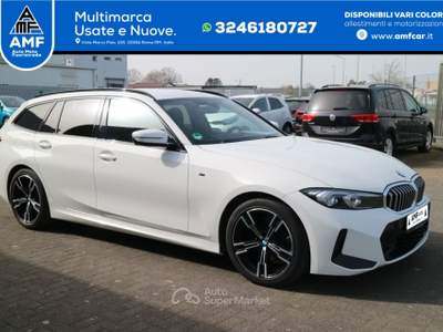 BMW Serie 3 318d 318 d M Sport *FARI *LED*PDC*NAVIGATORE* Bianco usata Roma