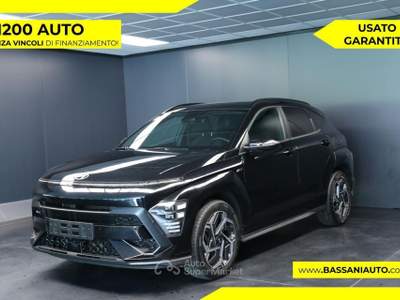 Hyundai Kona 1.0 T-GDI 120CV 48V iMT Nline Nero usata Arsiè
