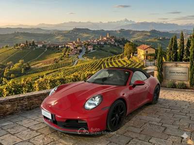 Porsche 911 Carrera Cabriolet LIFTER-VENTILATI-SPORT CHRONO Rosso usata Monticello d'Alba