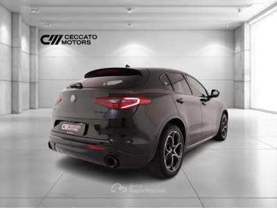 Alfa Romeo Stelvio 2.2 Turbo Veloce Q4 AT8 Nero usata Padova