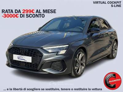 Audi A3 SPB 35 TDI S tronic S line edition Grigio usata Sant'Anastasia