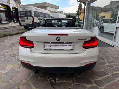 BMW Serie 2 240i 240 Serie 2 F23 Cabrio M 240i Cabrio auto UNICO PROPRIETARIO BELLISSIMA Bianco usata Cesano Maderno