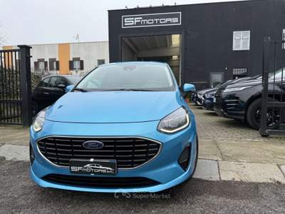 Ford Fiesta 1.0 Ecoboost Hybrid 125 CV 5 porte Titanium Blu/Azzurro usata Alessandria