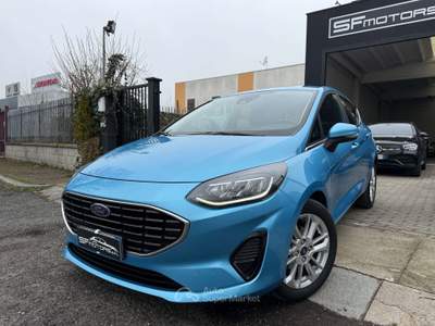 Ford Fiesta 1.0 Ecoboost Hybrid 125 CV 5 porte Titanium Blu/Azzurro usata Alessandria