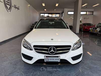 Mercedes-Benz Classe C d Amg Premium 4matic auto Tetto Led Dvd Full Bianco usata Giugliano in Campania