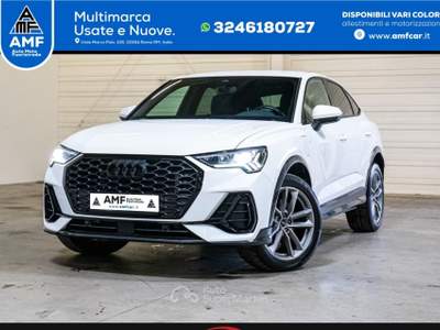 Audi Q3 Sportback 45 TFSIe S-Line Fari Matrix Bianco usata Roma