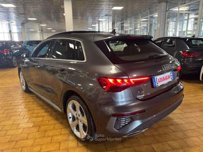 Audi A3 SPB 40 E TFSI S tr. S line ed. PLUG IN FULL MATRIX Grigio usata Vigevano