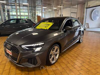 Audi A3 SPB 40 E TFSI S tr. S line ed. PLUG IN FULL MATRIX Grigio usata Vigevano