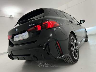 BMW Serie 1 118d 118 118d M sport/pelle/f,led/adat/navi/telec/tetto Nero usata Savigliano