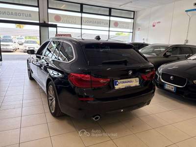 BMW Serie 5 520d 520 d Touring BUSINESS Aut. PELLE Nero usata Bagnaria Arsa